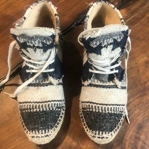 Chanel lace up espadrilles